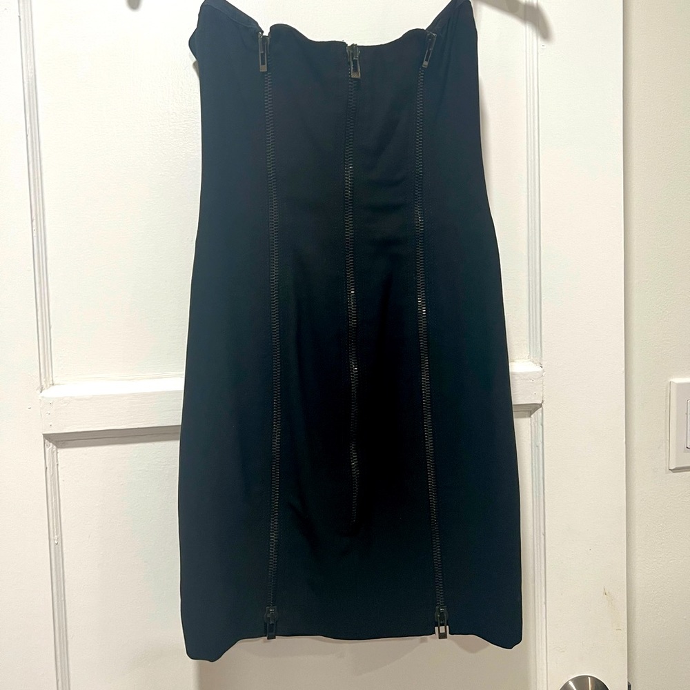 Versace vintage zipper strapless dress. Size 0 - Picture 1 of 5
